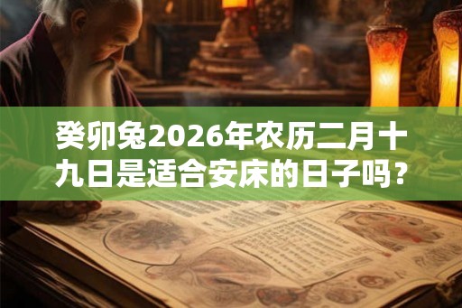 癸卯兔2026年农历二月十九日是适合安床的日子吗? 癸卯兔2026年农历二月十九日是适合安床的日子吗?