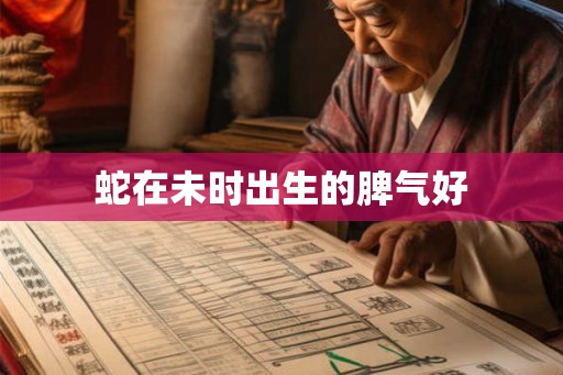 蛇在未时出生的脾气好