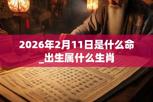 2026年2月11日是什么命_出生属什么生肖