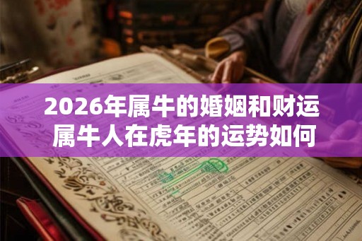 2026年属牛的婚姻和财运 属牛人在虎年的运势如何