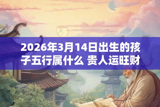 2026年3月14日出生的孩子五行属什么 贵人运旺财库丰隆