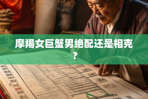 摩羯女巨蟹男绝配还是相克？