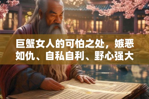 巨蟹女人的可怕之处，嫉恶如仇、自私自利、野心强大、喜新厌旧