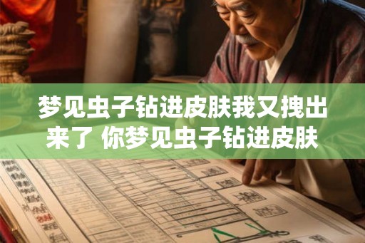 梦见虫子钻进皮肤我又拽出来了 你梦见虫子钻进皮肤了吗