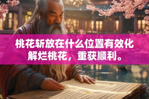 桃花斩放在什么位置有效化解烂桃花,重获顺利。 桃花斩放在什么位置有效化解烂桃花,重获顺利。