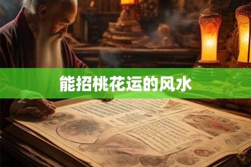 能招桃花运的风水
