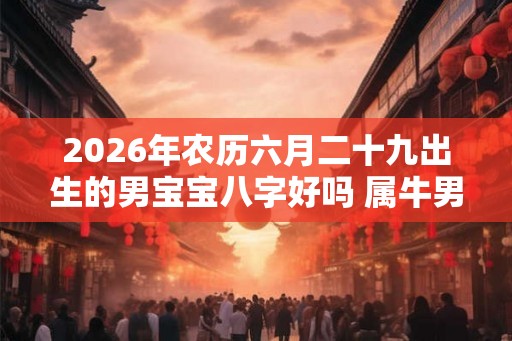 2026年农历六月二十九出生的男宝宝八字好吗 属牛男孩取名大全