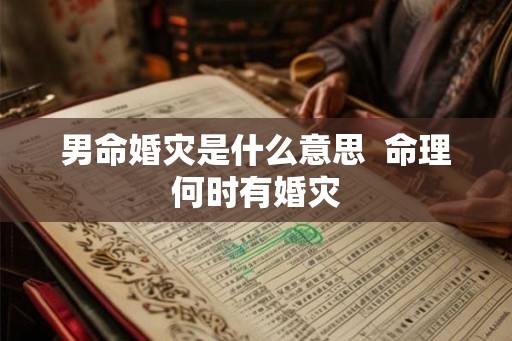 男命婚灾是什么意思  命理何时有婚灾