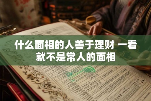 什么面相的人善于理财 一看就不是常人的面相