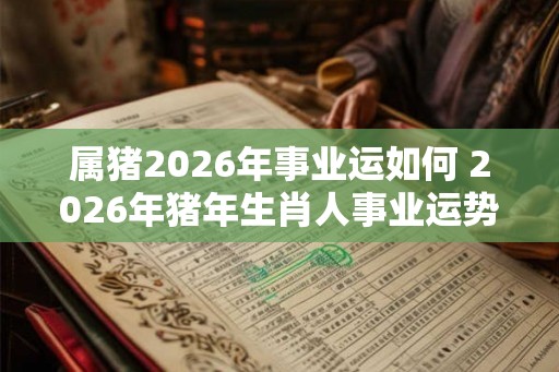 属猪2026年事业运如何 2026年猪年生肖人事业运势如何
