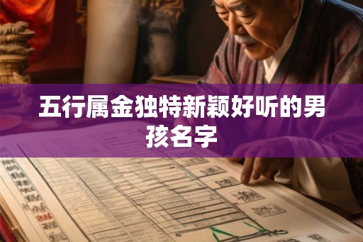 五行属金独特新颖好听的男孩名字