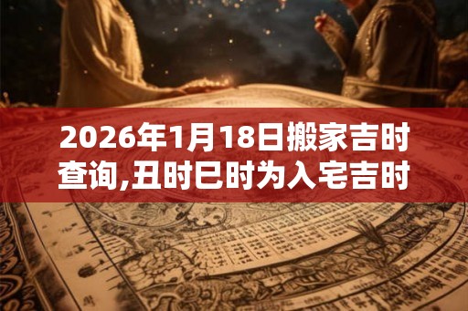 2026年1月18日搬家吉时查询,丑时巳时为入宅吉时