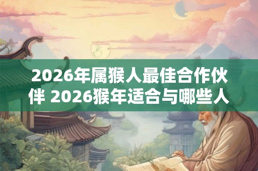 2026年属猴人最佳合作伙伴 2026猴年适合与哪些人合作