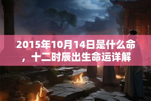 2015年10月14日是什么命,十二时辰出生命运详解 2015年10月14日是什么命,十二时辰出生命运详解