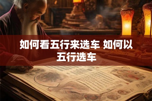 如何看五行来选车 如何以五行选车