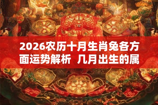 2026农历十月生肖兔各方面运势解析 几月出生的属兔人命好 2026农历十月生肖兔各方面运势解析 几月出生的属兔人命好