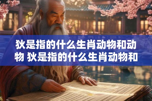 狄是指的什么生肖动物和动物 狄是指的什么生肖动物和动物图片