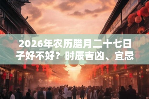 2026年农历腊月二十七日子好不好？时辰吉凶、宜忌查询