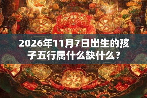 2026年11月7日出生的孩子五行属什么缺什么? 2026年11月7日出生的孩子五行属什么缺什么?