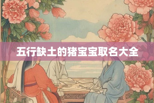 五行缺土的猪宝宝取名大全