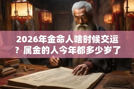 2026年金命人啥时候交运?属金的人今年都多少岁了? 2026年金命人啥时候交运?属金的人今年都多少岁了?