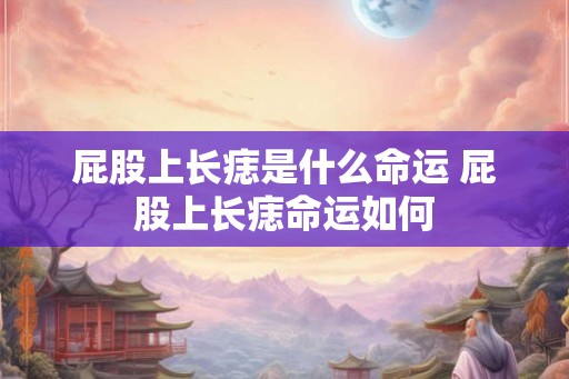屁股上长痣是什么命运 屁股上长痣命运如何