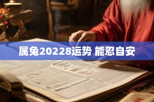 属兔20228运势 能忍自安 属兔20228运势 能忍自安