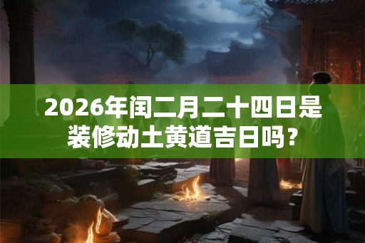 2026年闰二月二十四日是装修动土黄道吉日吗? 2026年闰二月二十四日是装修动土黄道吉日吗?