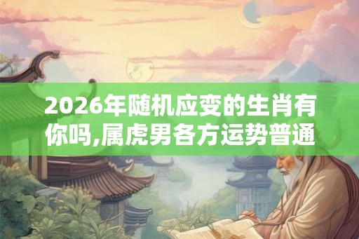 2026年随机应变的生肖有你吗,属虎男各方运势普通