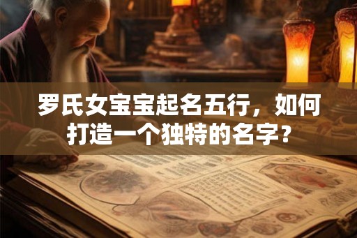罗氏女宝宝起名五行，如何打造一个独特的名字？