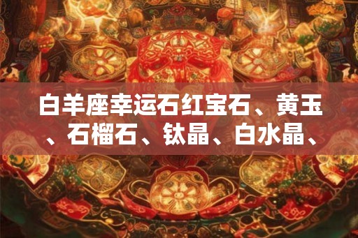 白羊座幸运石红宝石、黄玉、石榴石、钛晶、白水晶、紫水晶、黑曜石、琥珀，守护你的好运之石