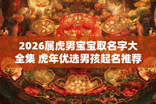 2026属虎男宝宝取名字大全集 虎年优选男孩起名推荐 2026属虎男宝宝取名字大全集 虎年优选男孩起名推荐