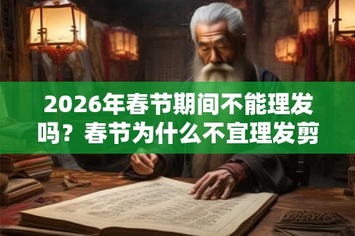 2026年春节期间不能理发吗？春节为什么不宜理发剪头发？