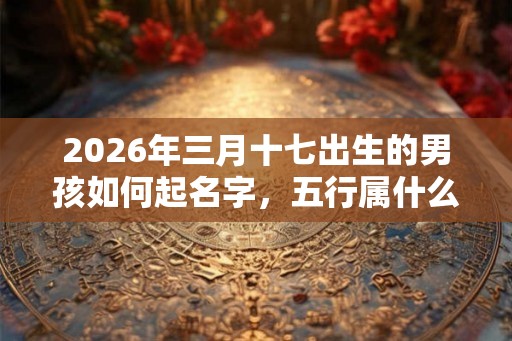 2026年三月十七出生的男孩如何起名字，五行属什么