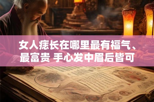 女人痣长在哪里最有福气、最富贵 手心发中眉后皆可