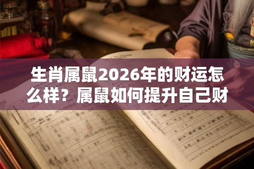 生肖属鼠2026年的财运怎么样?属鼠如何提升自己财运? 生肖属鼠2026年的财运怎么样?属鼠如何提升自己财运?