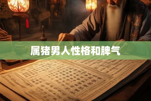 属猪男人性格和脾气 属猪男人性格和脾气