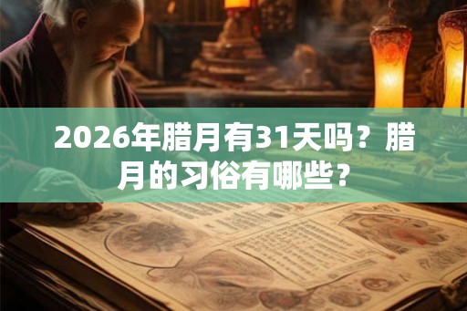 2026年腊月有31天吗？腊月的习俗有哪些？