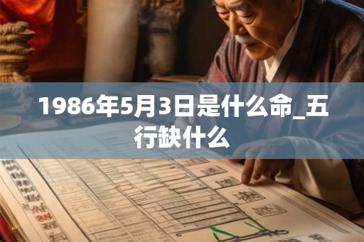 1986年5月3日是什么命_五行缺什么