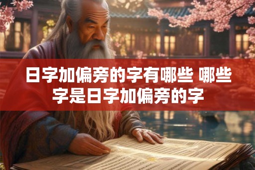 日字加偏旁的字有哪些 哪些字是日字加偏旁的字