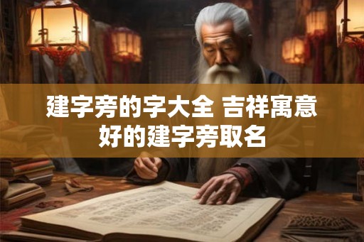 建字旁的字大全 吉祥寓意好的建字旁取名