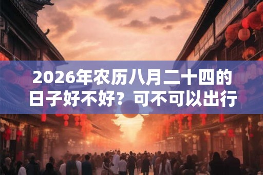 2026年农历八月二十四的日子好不好?可不可以出行? 2026年农历八月二十四的日子好不好?可不可以出行?