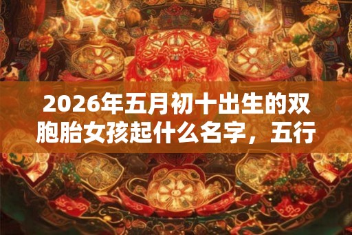 2026年五月初十出生的双胞胎女孩起什么名字，五行属什么