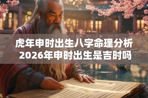虎年申时出生八字命理分析 2026年申时出生是吉时吗