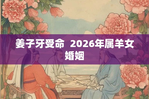 姜子牙受命  2026年属羊女婚姻