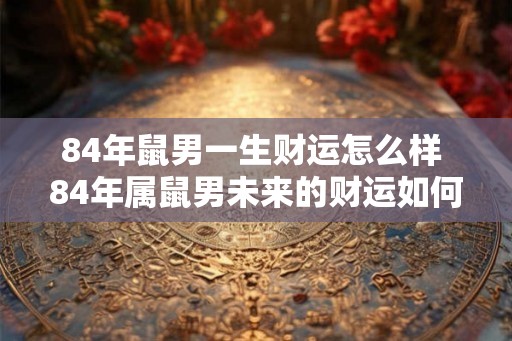 84年鼠男一生财运怎么样 84年属鼠男未来的财运如何 84年鼠男一生财运怎么样 84年属鼠男未来的财运如何