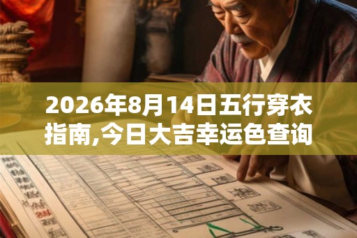 2026年8月14日五行穿衣指南,今日大吉幸运色查询