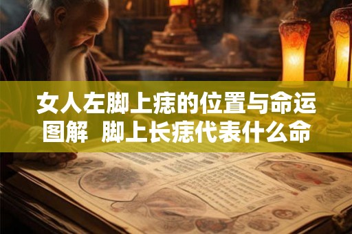 女人左脚上痣的位置与命运图解  脚上长痣代表什么命运