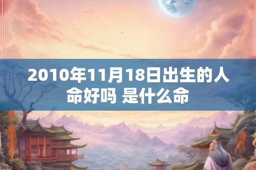 2010年11月18日出生的人命好吗 是什么命