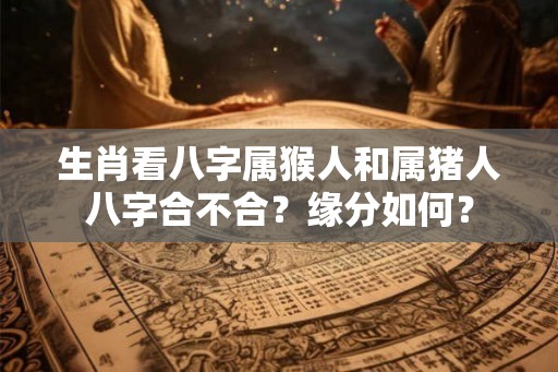 生肖看八字属猴人和属猪人八字合不合？缘分如何？